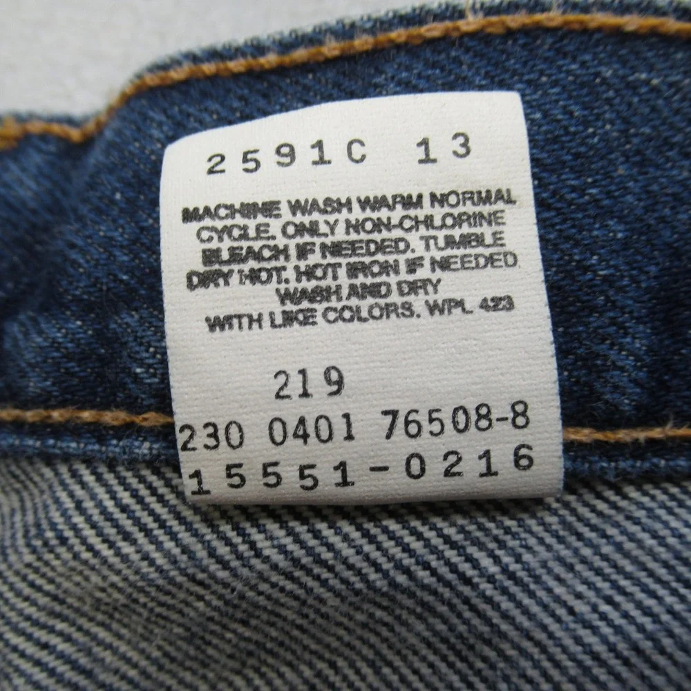 Levis 550 Jeans Mens 32X28 Dark Wash Denim Relaxed Fit Tapered Leg Baggy VTG‎